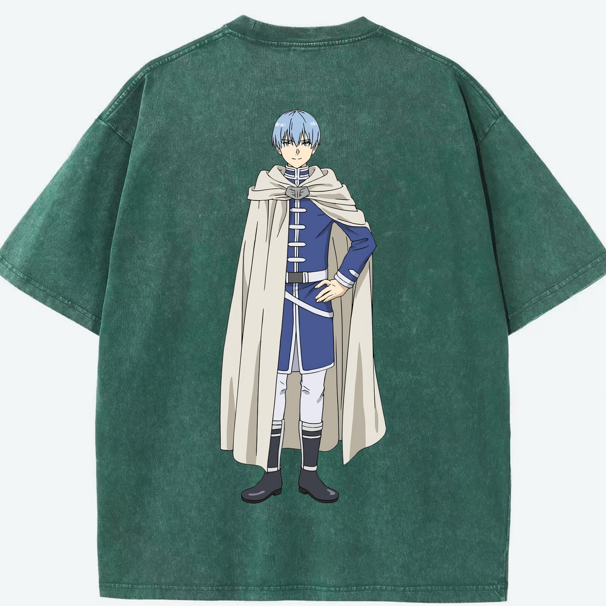（画像用） 葬送のフリーレン Frieren 綿100% ヴィンテージ風 半袖Tシャツ（背面プリント）